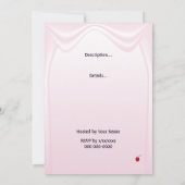 Valentijnsdag Cupcake Party Uitnodiging (Achterkant)