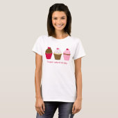 Valentijnsdag Cupcakes Custom T-shirt (Voorkant volledig)