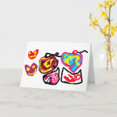 valentijnsdag cupcakes kaart (Gele Bloem)
