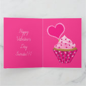 Valentijnsdag Cupcakes Wenskaart Bedankkaart (Binnen)