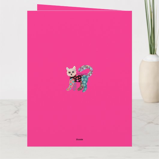 Valentijnsdag Cupcakes Wenskaart Bedankkaart (Achterkant)