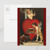  Valentijnsdag Cupid, Angels Burning Love Feestdagenkaart (Voorkant / Achterkant)