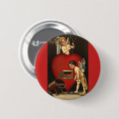  Valentijnsdag Cupid, Angels Burning Love Ronde Button 5,7 Cm (Voorkant /achterkant)