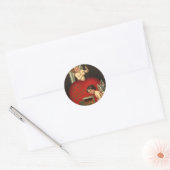 Valentijnsdag Cupid, Angels Burning Love Ronde Sticker (Envelop)