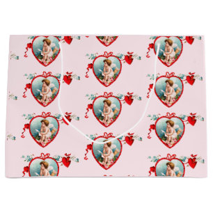 VALENTIJNSDAG CUPID HEART Gift Bag Groot Cadeauzakje