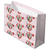  VALENTIJNSDAG CUPID HEART Gift Bag Groot Cadeauzakje (Voorkant Gekanteld)