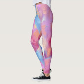 Valentijnsdag Cupid Heart Paars Roze Rode Aangepas Leggings (Links)