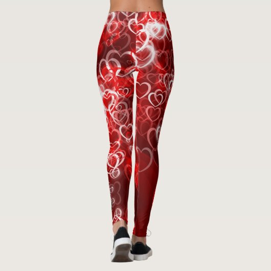 Valentijnsdag Cupid Hearts Leggings Yoga Pants (Achterkant)