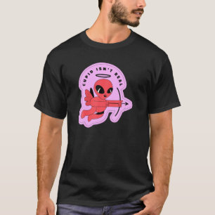 Valentijnsdag Cupid is geen echte Alien Funny Vale T-shirt