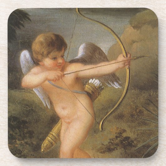  Valentijnsdag, Cupid met Bow en Pijl Drankjes Onderzetter (Voorkant)