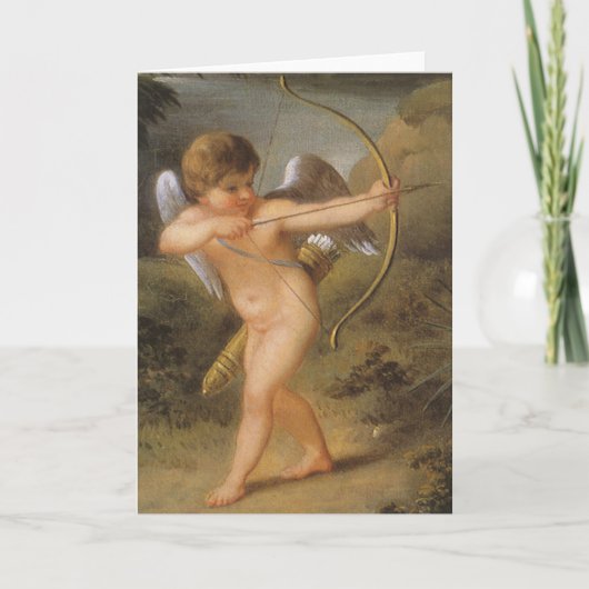  Valentijnsdag, Cupid met Bow en Pijl Feestdagen Kaart (Voorkant)