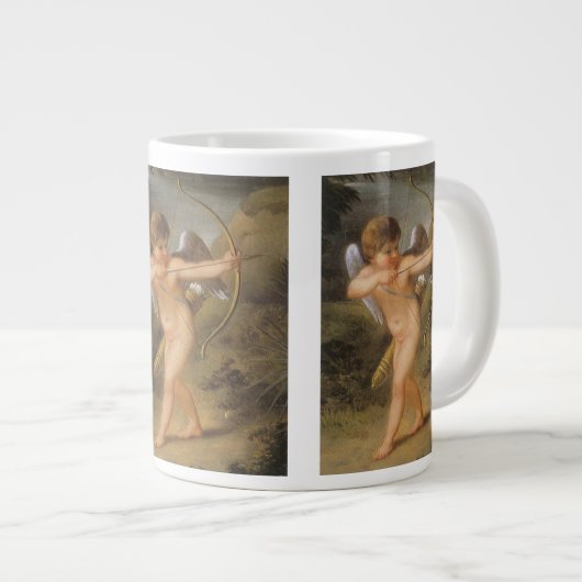 Valentijnsdag, Cupid met Bow en Pijl Grote Koffiekop (Voorkant rechts)