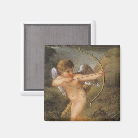 Valentijnsdag, Cupid met Bow en Pijl Magneet (Voorkant / Achterkant)
