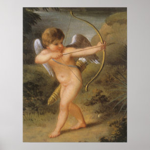 Valentijnsdag, Cupid met Bow en Pijl Poster