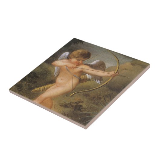  Valentijnsdag, Cupid met Bow en Pijl Tegeltje (Zijkant)