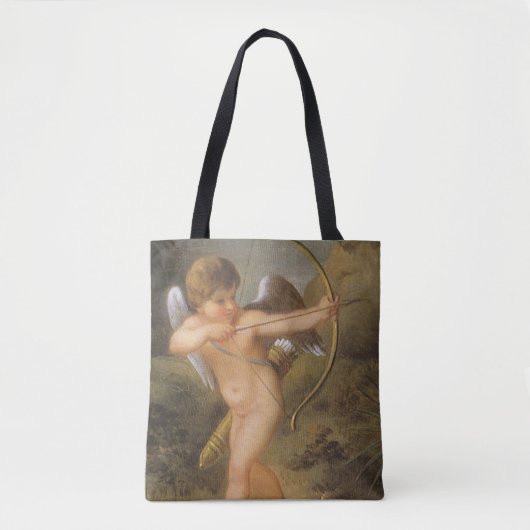  Valentijnsdag, Cupid met Bow en Pijl Tote Bag (Voorkant)