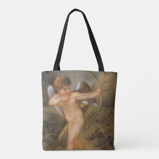  Valentijnsdag, Cupid met Bow en Pijl Tote Bag (Achterkant)