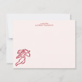 Valentijnsdag Cupid Notitiekaart Kaart (Voorkant)