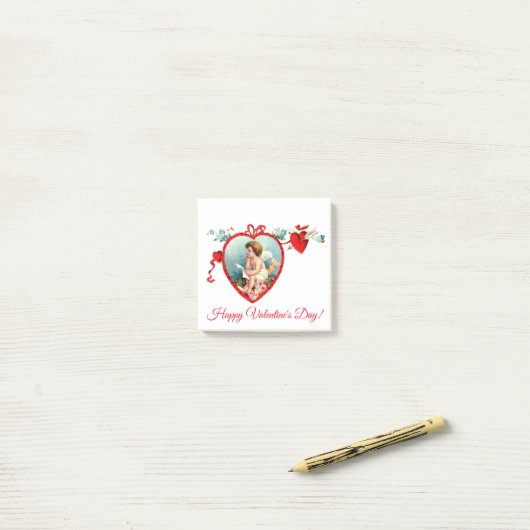  Valentijnsdag Cupid Post-it® Notes (Op bureau)