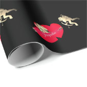 Valentijnsdag Cupido  Cadeaupapier (Rol Hoek)