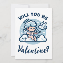 Valentijnsdag cupido duif feestdagenkaart