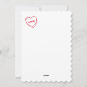 Valentijnsdag Cupido hart liefde aangepaste naam Feestdagenkaart (Achterkant)