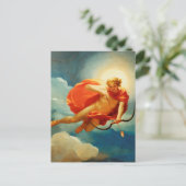 Valentijnsdag Cupido schiet zijn liefdespijlen af Feestdagenkaart (Staand voorkant)