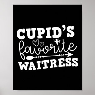 Valentijnsdag Cupido's favoriete serveerster Poster