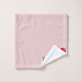 Valentijnsdag Cupido's Hearts Badhanddoek Set Bad Handdoek (Wasdoekje)