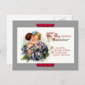  Valentijnsdag Cupid's Kiss Briefkaart (Voorkant / Achterkant)