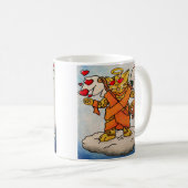 Valentijnsdag Cupid's Love Cat Koffiemok (Voorkant rechts)