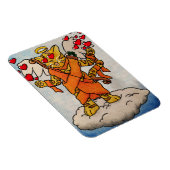 Valentijnsdag Cupid's Love Cat Magnet Magneet (Rechterzijde)