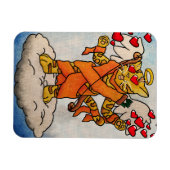 Valentijnsdag Cupid's Love Cat Magnet Magneet (Horizontaal)