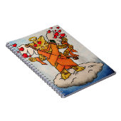 Valentijnsdag Cupid's Love Cat Notitieboek (Rechterzijde)