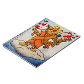 Valentijnsdag Cupid's Love Cat Notitieboek (Linkerzijde)