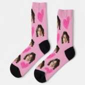 Valentijnsdag Custom foto gezicht Sokken (Links)