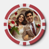 Valentijnsdag Custom Foto Spaans Poker Chips (Voorkant)