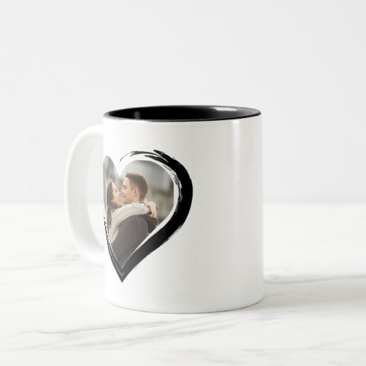 Valentijnsdag Custom Mok - Foto Mok Gift Idee (Voorkant links)