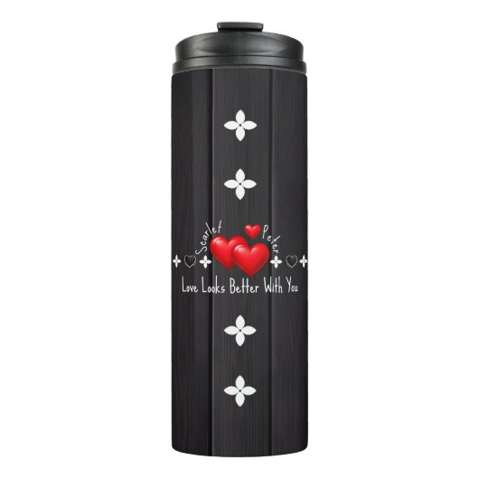 Valentijnsdag Custom Naam Thermische Bekers & Quot (Voorkant)