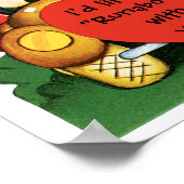  Valentijnsdag, Cute Boy en Girl in de auto Poster (Hoek)