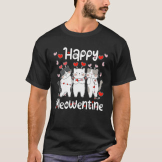 Valentijnsdag Cute Cats Kitten Cat Girl Teenage T-shirt