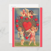 Valentijnsdag Cute Cherubs Briefkaart (Voorkant / Achterkant)