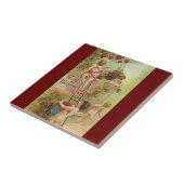  Valentijnsdag, Cute Cherubs klim Ladder Tegeltje (Zijkant)