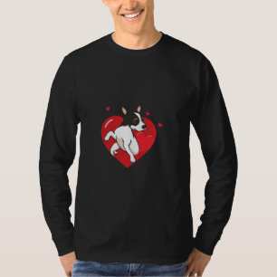 Valentijnsdag Cute Dog Hart T-shirt