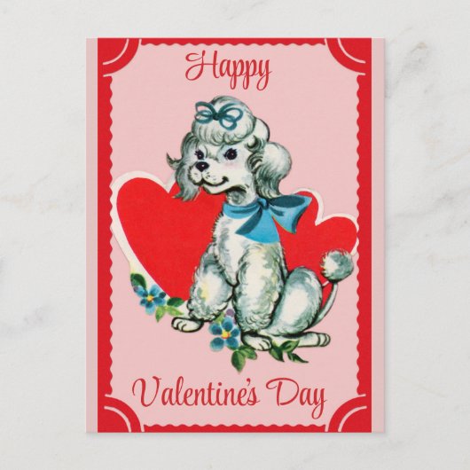 Valentijnsdag Cute  Dog Podle Briefkaart (Voorkant)