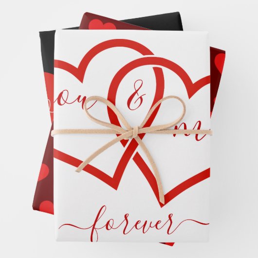 Valentijnsdag CUTE GEPERSONALISEERD GEKOPPELDE HAR Inpakpapier Vel (In situ)