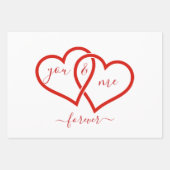 Valentijnsdag CUTE GEPERSONALISEERD GEKOPPELDE HAR Inpakpapier Vel (Voorkant)