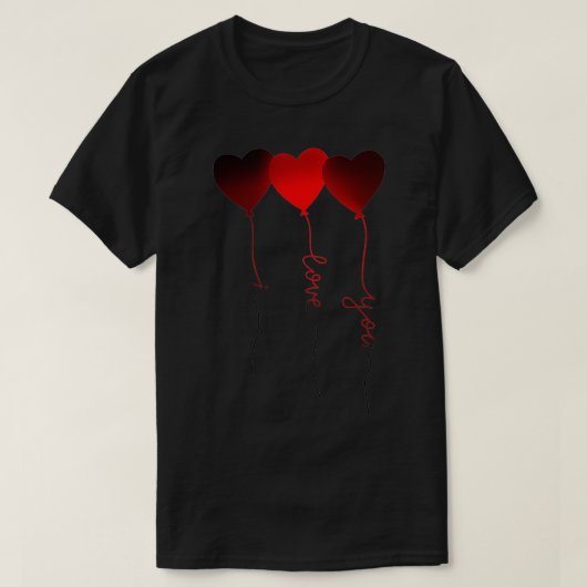 Valentijnsdag Cute Heart T-shirt (Design voorkant)