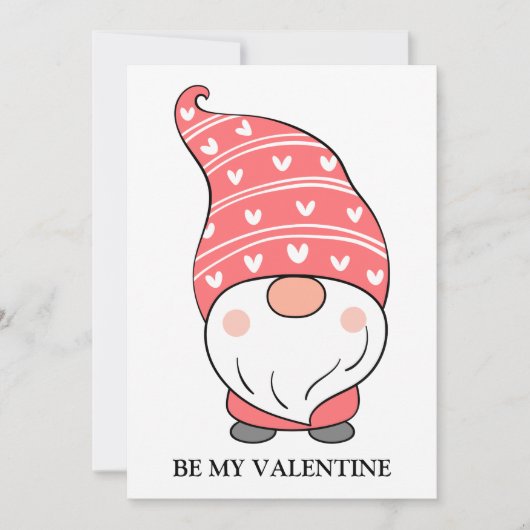 Valentijnsdag Cute Love Holiday Gnome Feestdagenkaart (Voorkant)