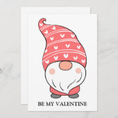 Valentijnsdag Cute Love Holiday Gnome Feestdagenkaart (Voorkant / Achterkant)